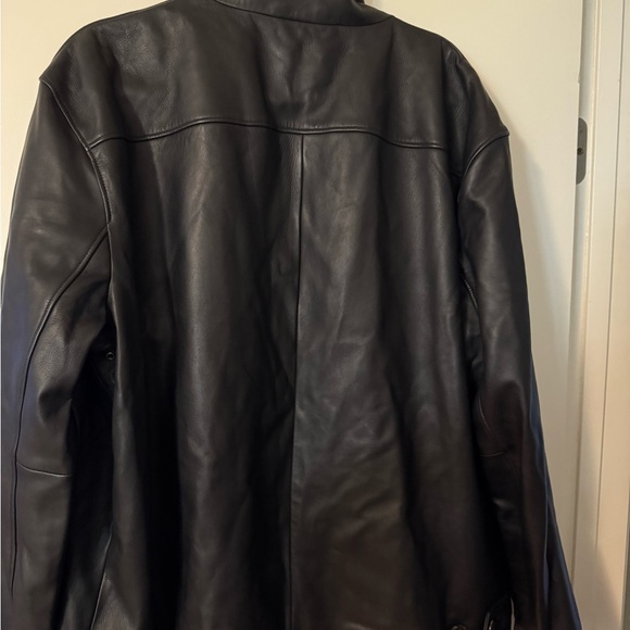 Ralph Lauren Men's Dark Brown Leather Bomber Jacket - Picture 2 of 13
